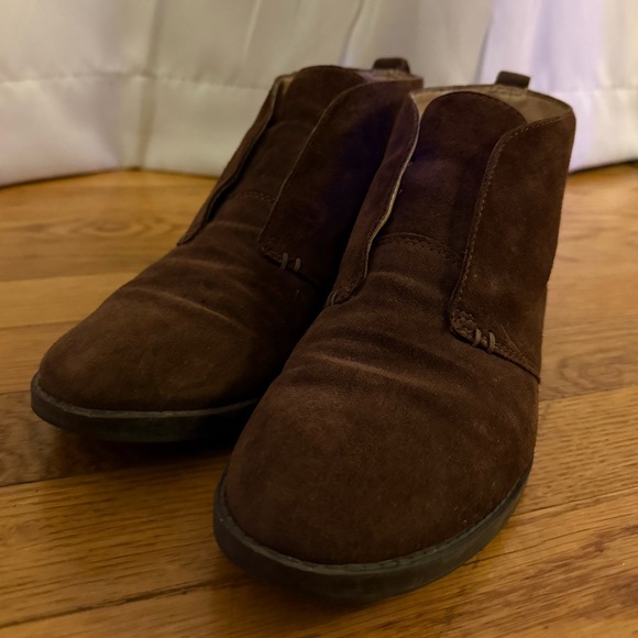 Franco Sarto Isolde Brown Suede Leather Ankle Slip On Boots SIZE 8M - Picture 5 of 11
